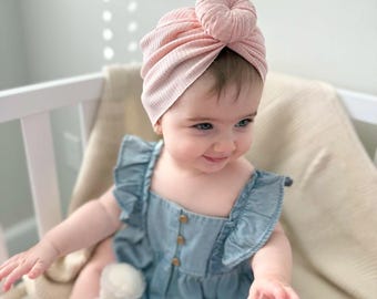 Handmade Baby Turban: Soft Stretchy Headwrap for Newborns