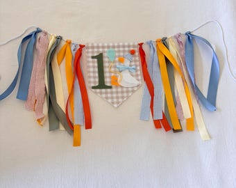One Silly Goose First Birthday High Chair Banner