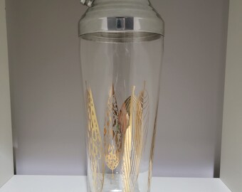 Fred Press Gold Feather Cocktail Shaker