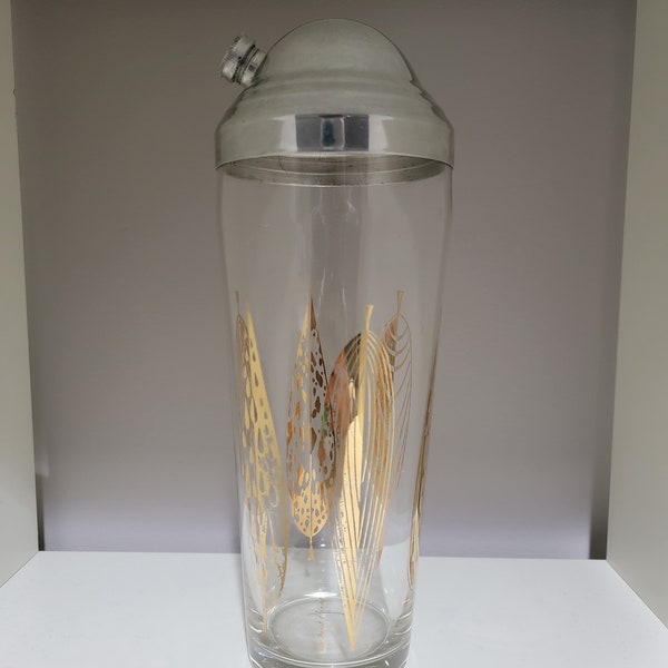 Fred Press Gold Feather Cocktail Shaker