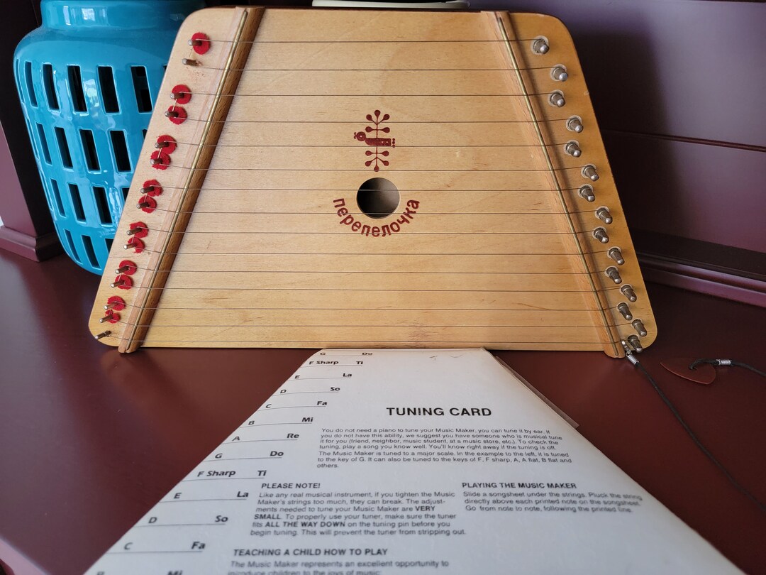 Vintage Music Maker Lap Harp Music Musical String Instrument Etsy