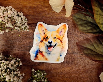 Perro Corgi, Corgi galés, Cardigan, Pembroke, Bebé peludo, Adhesivo de vinilo