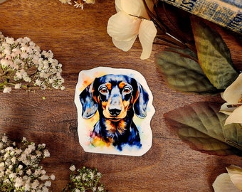 Dachshund Dog, Weiner Dog, Fur Baby, Vinyl Sticker Decal