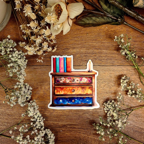 ACOTAR Book Club Dresser Vinyl Sticker: Sarah J Maas Night Court
