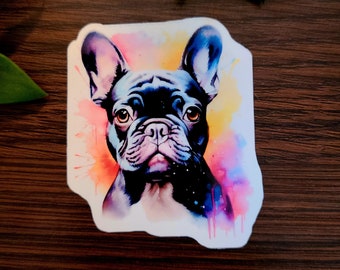 French Bulldog Dog, Frenchie, Fur Baby, Vinyl Sticker Decal