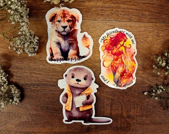 Crescent City Otter Mail Vinyl Sticker: Sarah J Maas Fan Art