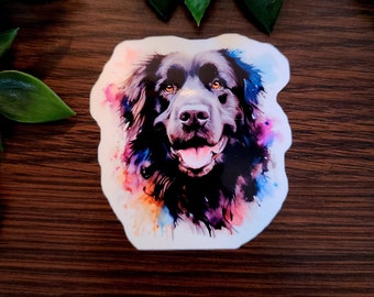 Newfoundland Dog, Newfie, Fur Baby, Vinyl Sticker Decal