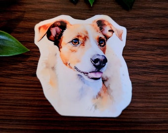 Jack Russell Terrier Vinyl Sticker: Dog Lover Gift