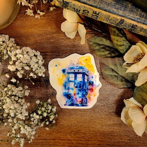 Tardis Vinyl Sticker: Doctor Who BBC Spaceship Decal