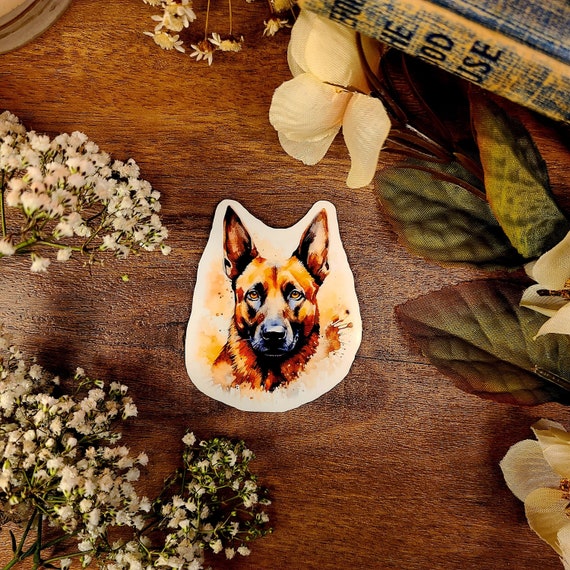 Belgian Malinois Dog, Belgian Sheepdog, Chien de Berger Belge, Fur Baby, Vinyl Sticker Decal