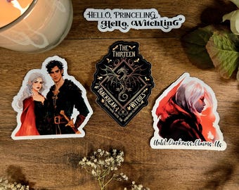Throne of Glass Vinyl Sticker: Manon Blackbeak, Aelin Terrasen