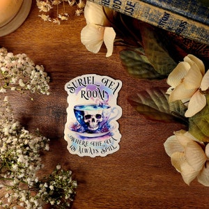 ACOTAR Suriel Tea Vinyl Sticker: Night Court, Rhysand, Feyre