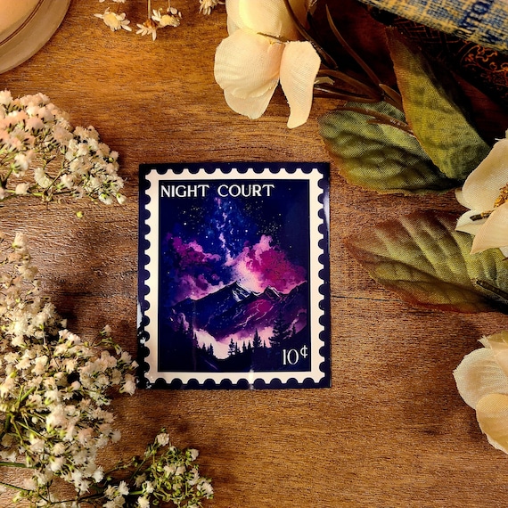 Night Court Stamp Sticker: ACOTAR Feyre and Rhysand Vinyl Decal