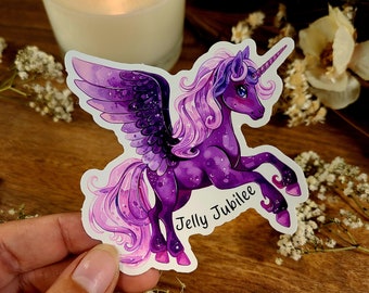 Crescent City Jelly Jubilee Vinyl Aufkleber: Sarah J Maas Fan Art