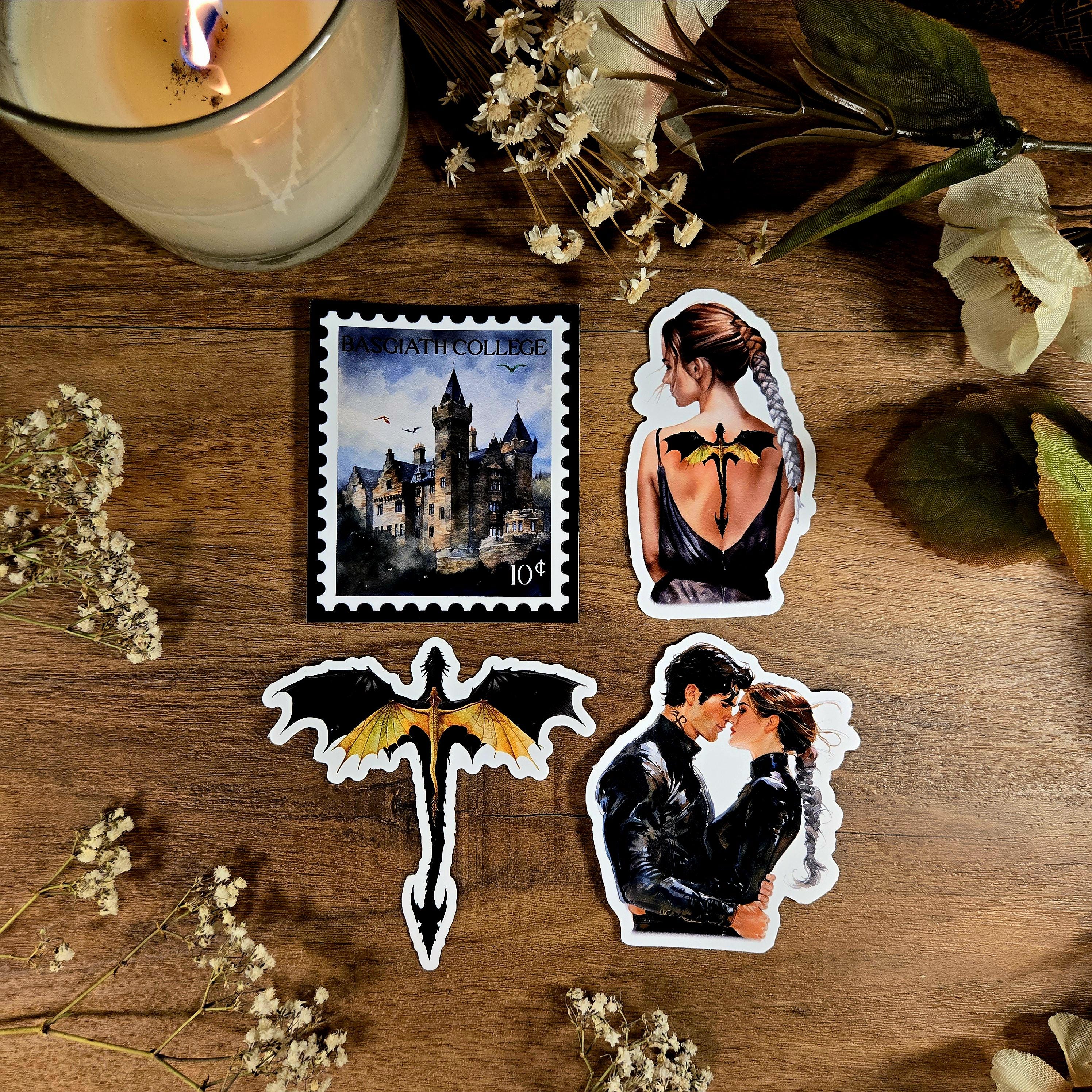 Fourth Wing Vinyl Sticker Set: Sorrengail Apothecary, Dragon Relic