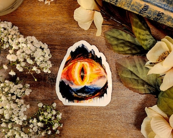 Eye of Sauron Vinyl Sticker - Middle Earth Art