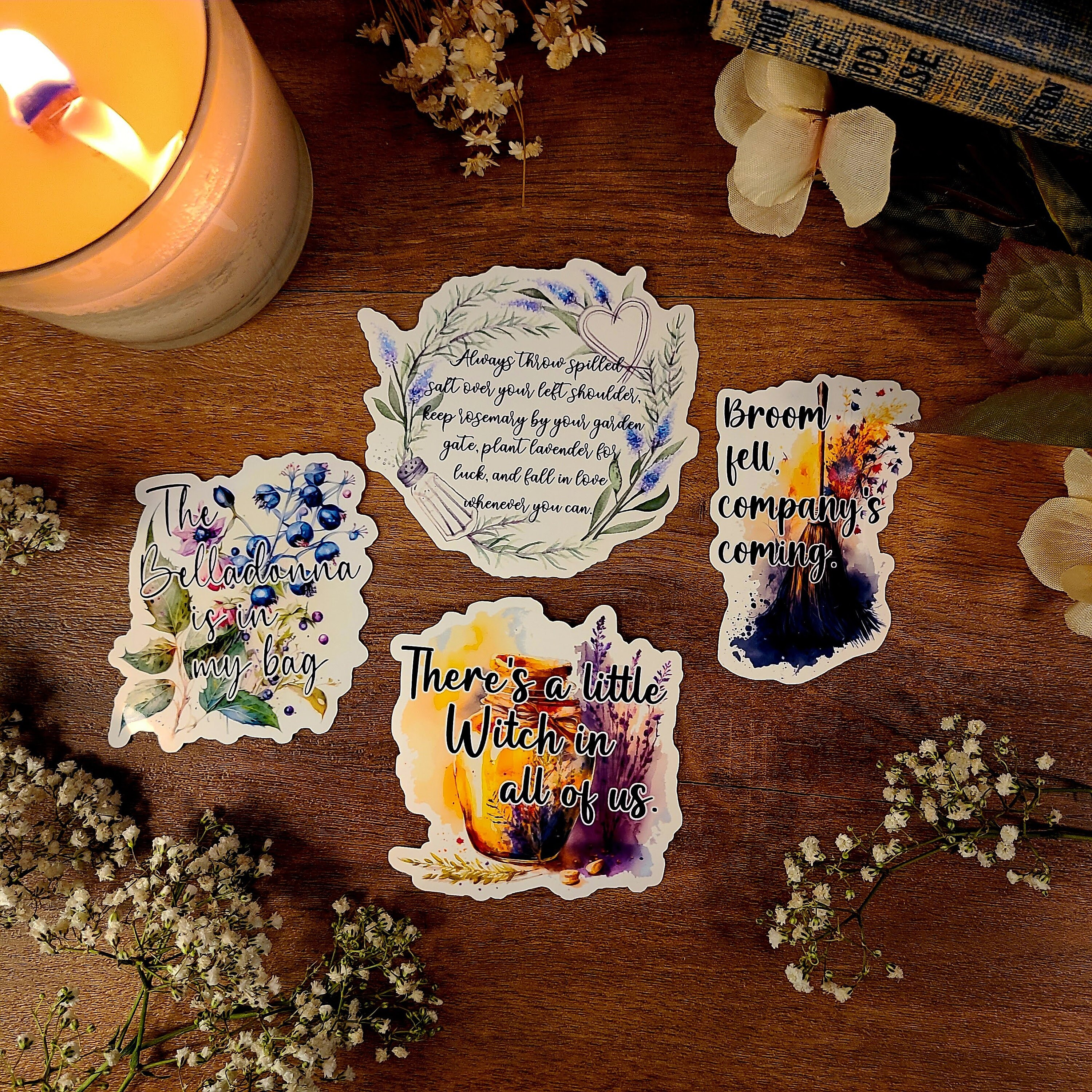 Practical Magic Stickers: Witchcraft Decals for Laptop, Water Bottle - Etsy