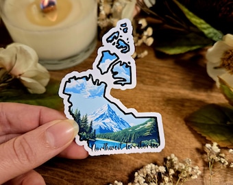 Northwest Territories Sticker: Canadian Landmark Vinyl Decal