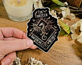 Naklejka ze Szklanego Tronu: Manon Blackbeak i Abraxos Vinyl Decal