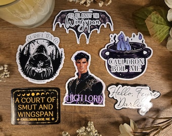 ACOTAR Vinyl Sticker Set: Night Court, Feyre, Rhysand Decals