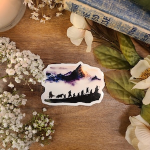 Fellowship Vinyl Sticker: Lord of the Rings, Mordor Journey