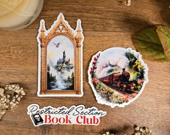 Zestaw naklejek winylowych Magic Bookish Castle: Szkoła Czarodziejów, Pociąg