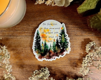 John Muir Quote Vinyl Sticker: Forest, Hiking, Camping