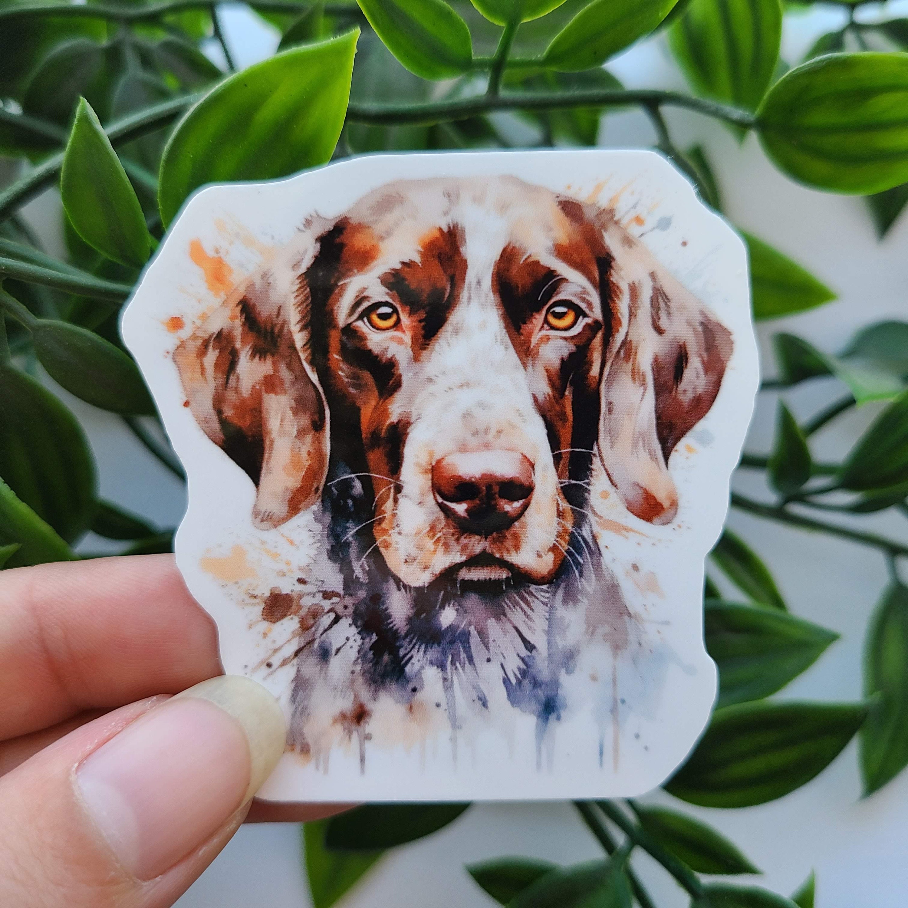German Shorthaired Pointer Sticker: Watercolor Dog Decal - Etsy