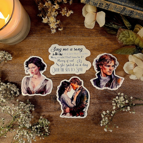 Outlander Vinyl Sticker Decal: Claire & Jamie Fraser