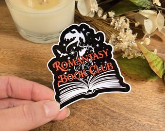 Romantasy Book Club Vinyl Sticker: Booktok Reader Gift