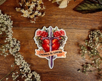 Enemies to Lovers Vinyl Sticker: Spicy Fairy Tale Book Trope