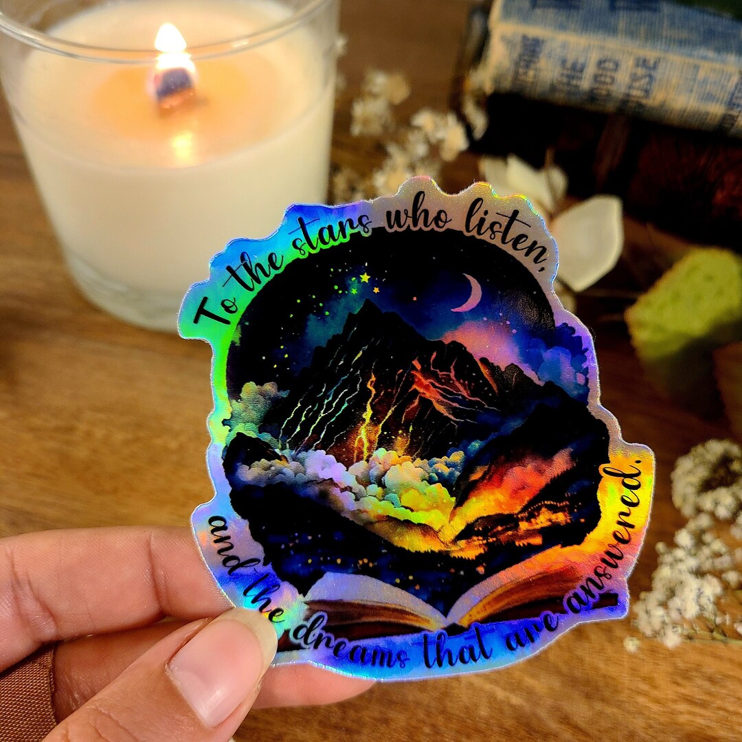 ACOTAR Velaris Holographic Sticker: City of Starlight Vinyl Decal - Etsy