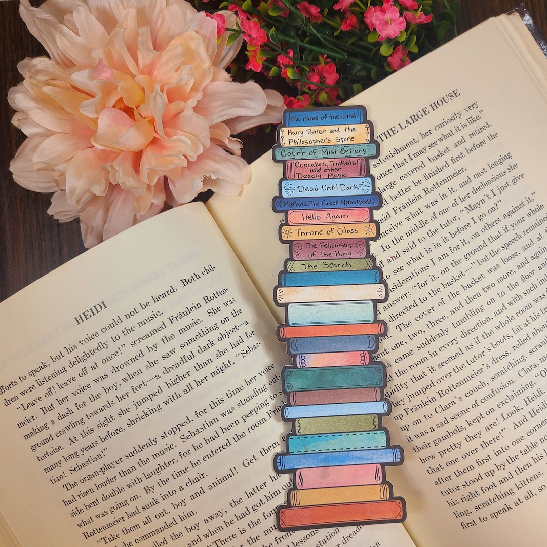 Printable Book Tracking Bookmark - Etsy