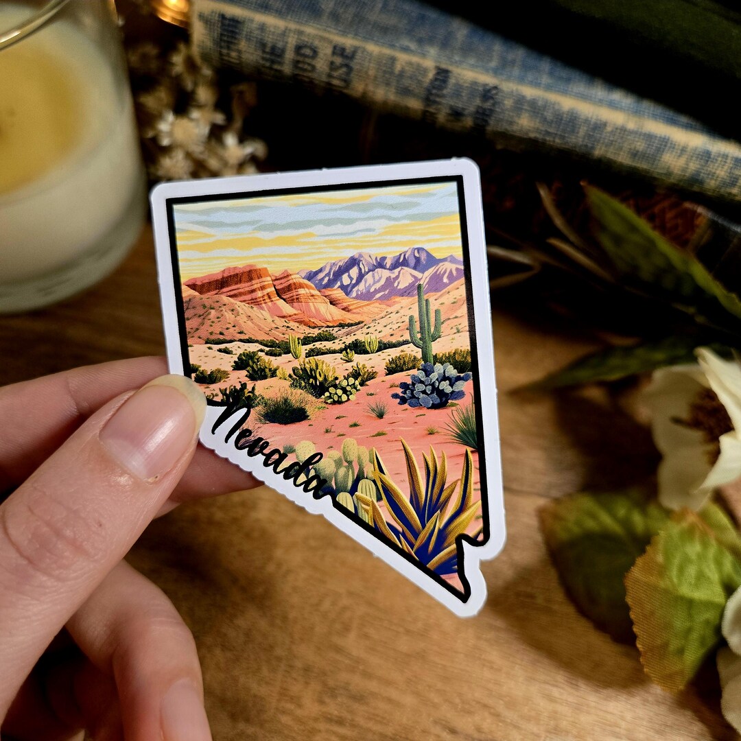 Nevada Desert Landscape Sticker: US State Vinyl Decal - Etsy