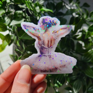 Belle ballerine, pointe, cadeau, jazz, claquettes, ballet, musique lyrique, contemporaine, hip hop, sac, bouteille d'eau, décalcomanie holographique
