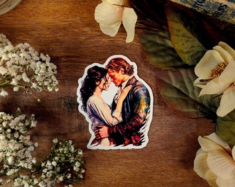 Outlander Claire & Jamie Vinyl Sticker: Sassenach Bookish Decal