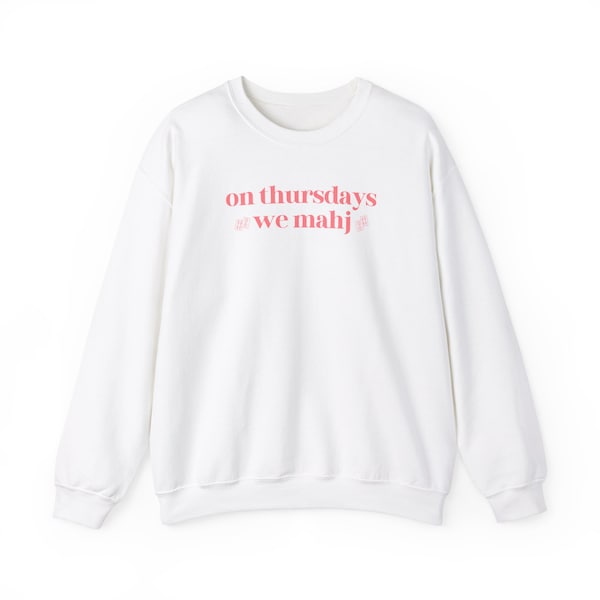 On Thursdays We Mahjong Crewneck Sweatshirt