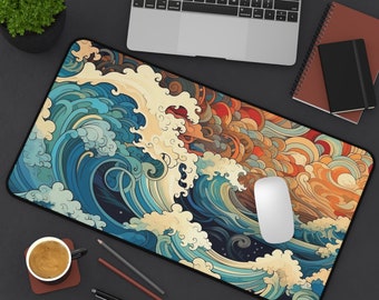 Ocean Waves Gaming Mouse Pad - Mouse Pad, Desk Mat, Great Wave Off Kanagawa