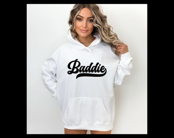 Baddie Statement Piece Party Hoodie Sweatshirt/Sports Sweatshirt/Hot Girl Clothes