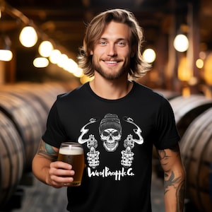 Outlaw Men&#39;s Tshirt/Shirt/Men&#39;s Clothing/Tshirt/Tee/Skeleton