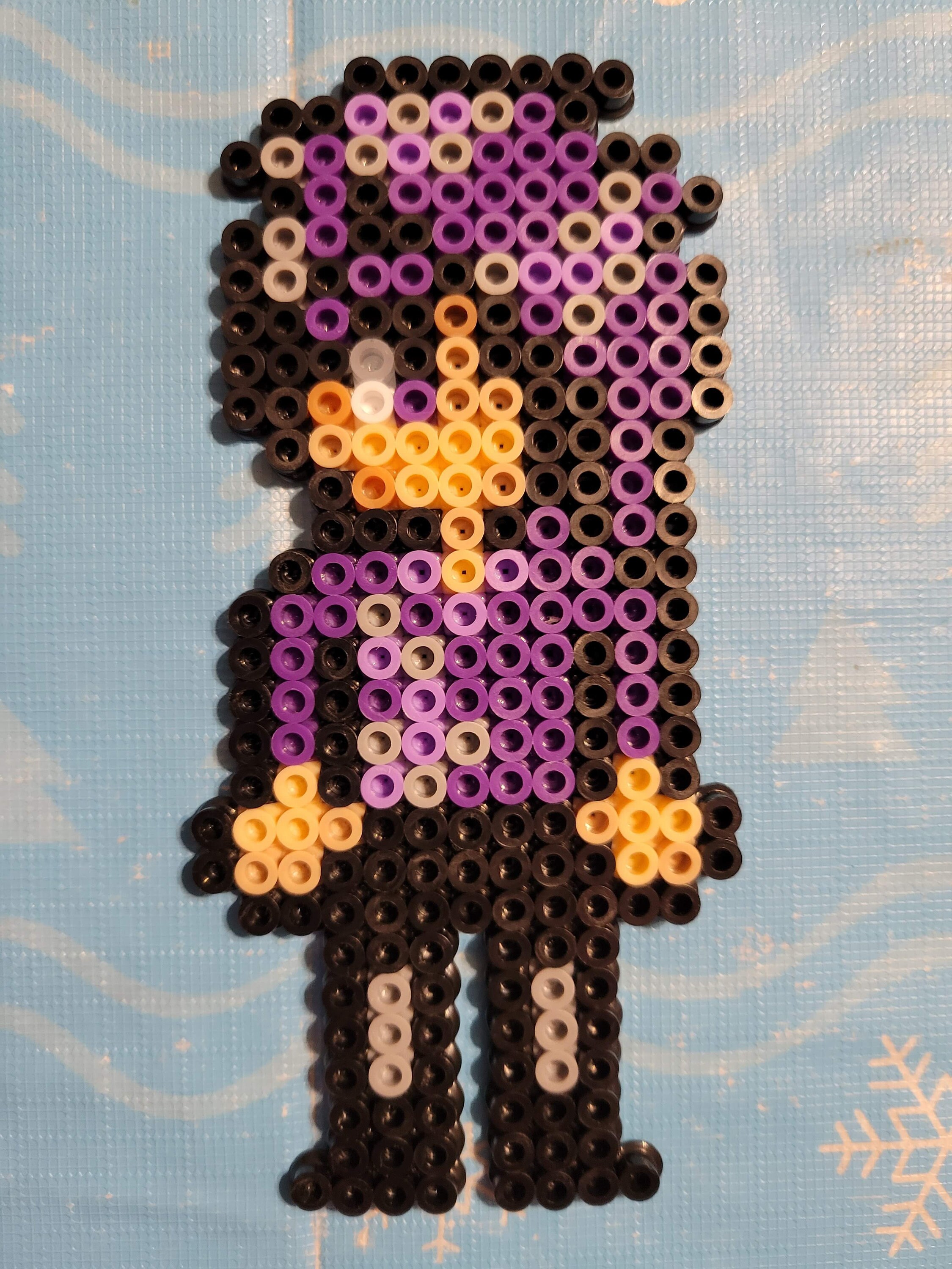 Sebastian From Stardew Valley Made From Perler/melty/hama - Etsy