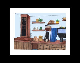 Cozy Coffee Shop Wall Art | Coffee bar decor