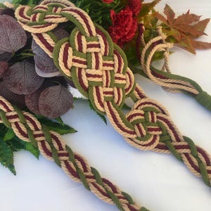 Handfasting Cord: Celtic Wedding Braid with Symbolic Knots