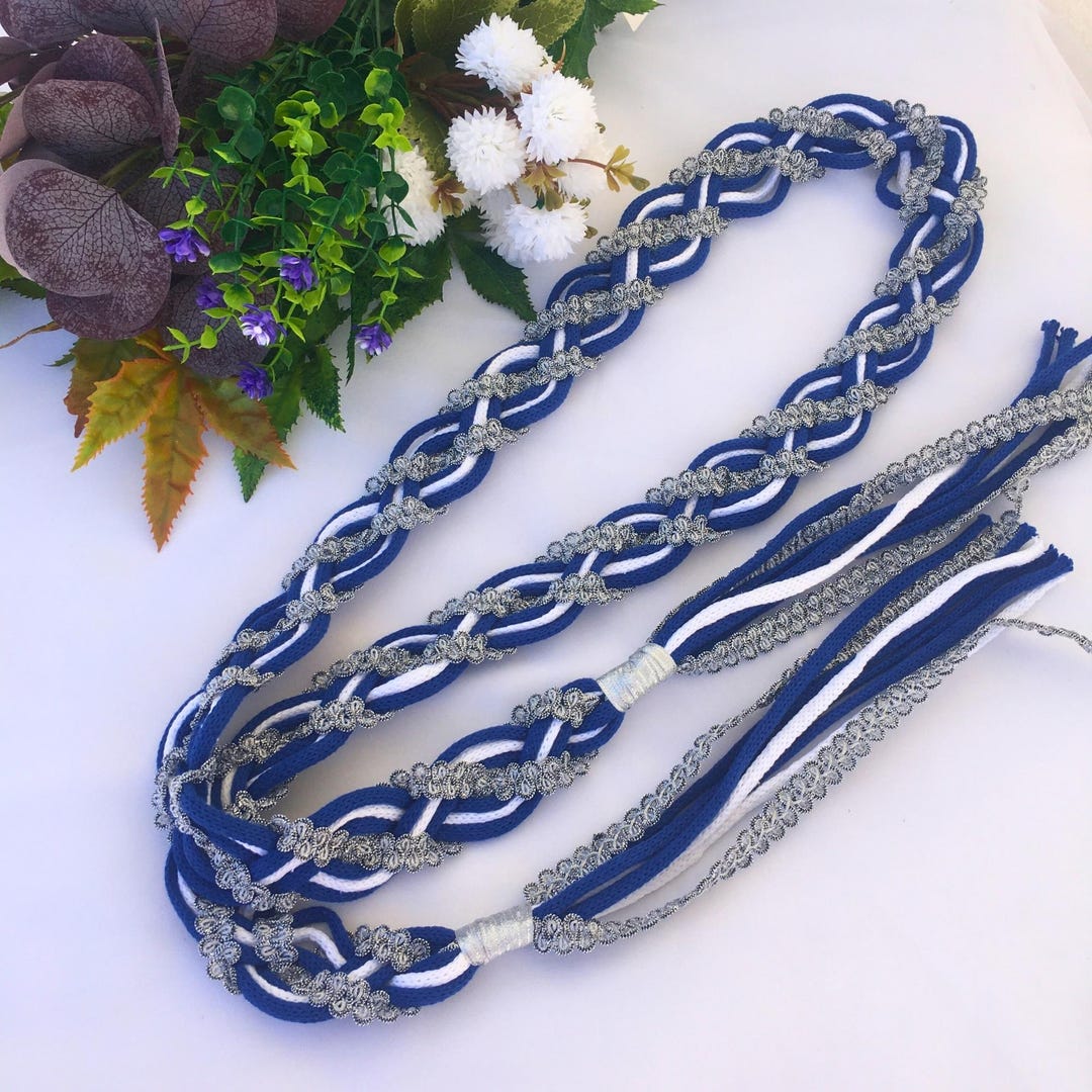 Handfasting Cord Blue and Grey – Handmade Wedding Cord – Celtic, Wiccan ...