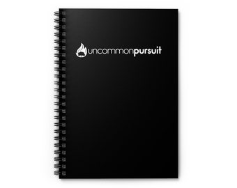 Uncommon Pursuit - Spiral Lined Notebook - Black