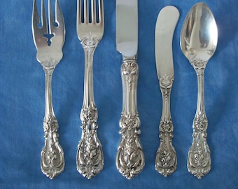 Reed & Barton Francis 1st Sterling Silver Flatware 5 Piece Place