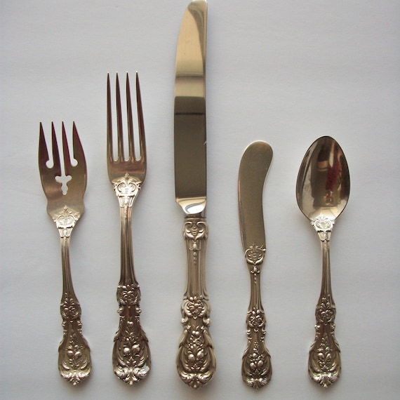 Reed & Barton Francis 1st Sterling Silver Flatware 5 Piece Place