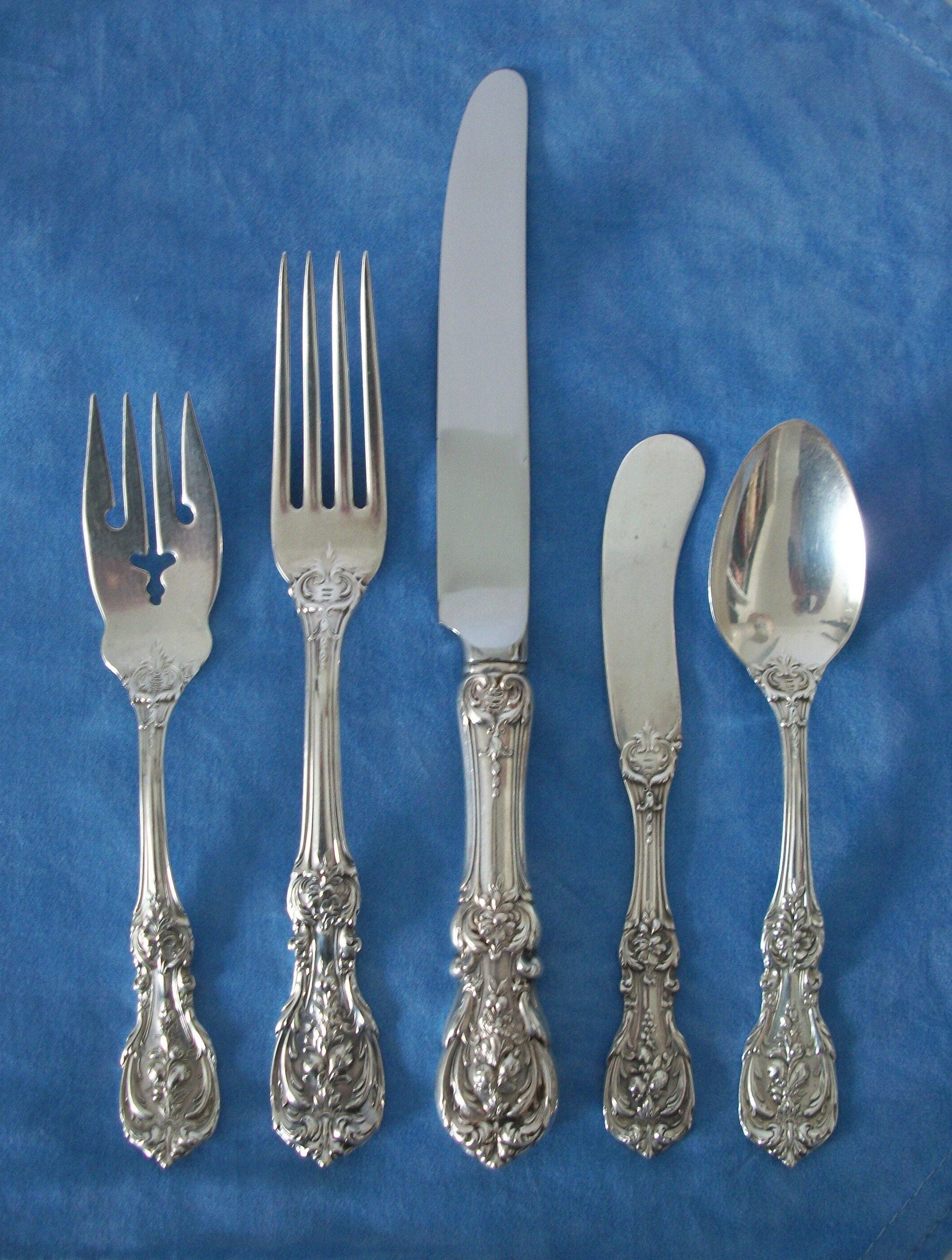 Reed & Barton Francis 1st Sterling Silver Flatware 5 Piece Place