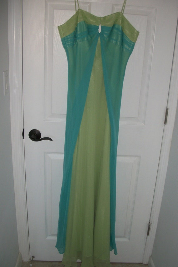 Empire-Waist Silk Evening Gown Prom Formal Dress i