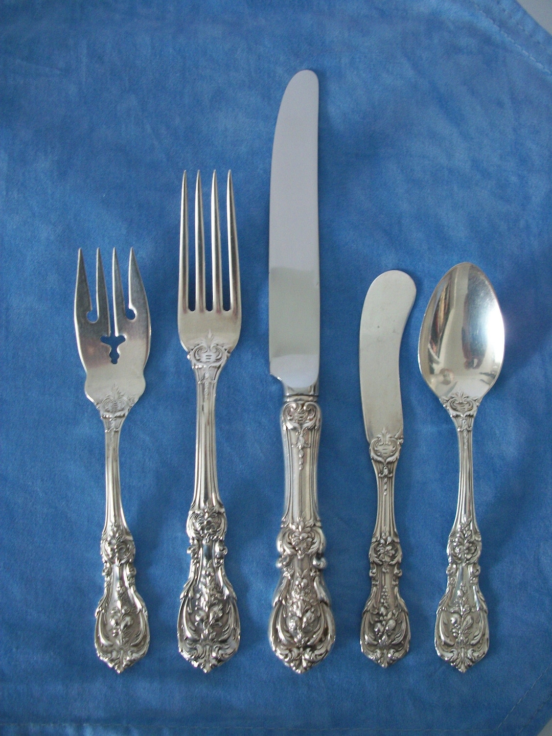 Reed & Barton Francis 1st Sterling Silver Flatware 5 Piece Place